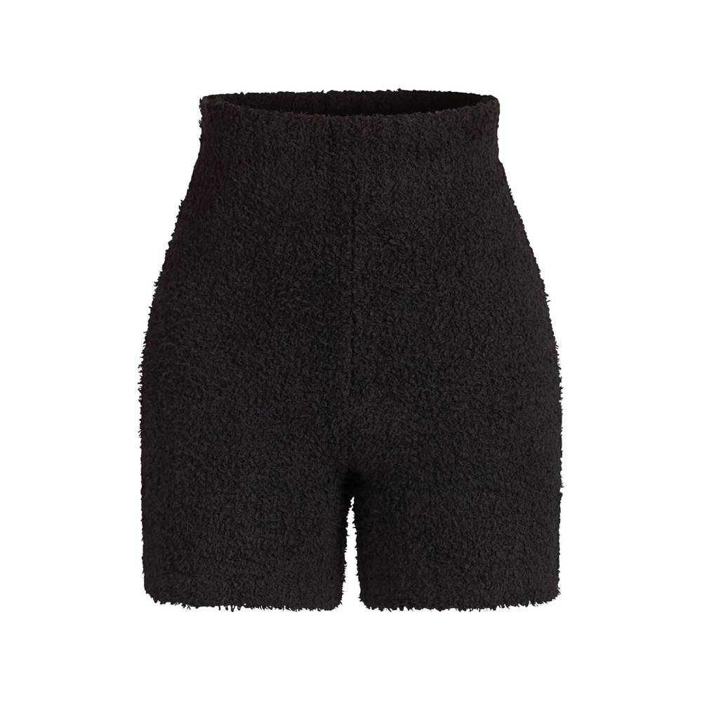 NWT SKIMS Cozy Knit Shorts Onyx L/XL